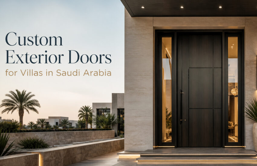 custom exterior doors for villas in Saudi Arabia